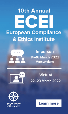 Register for the 10th Annual European Compliance & Ethics Institute (ECEI)