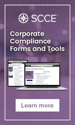 SCCE Corporate Compliance Forms and Tools One-year Online Subscription | Learn More 