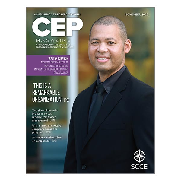 November 2022 Issue of CEP Magazine is now available!