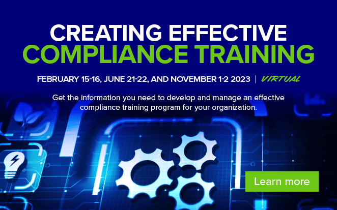 2023 Creating Compliance Training Workshops