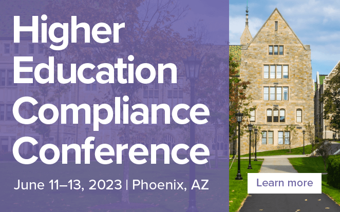 Join SCCE for 2023 Higher Education Compliance Conference | June 2023 | Phoenix, AZ