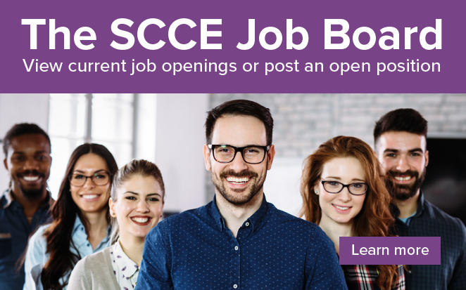 The SCCE Job Board | View current job openings or post an open position | Learn more