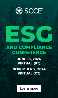 2024 ESG and Compliance Conference | June 18, 2024, Virtual (PT) | November 7, 2024, Virtual (CT) | Learn more