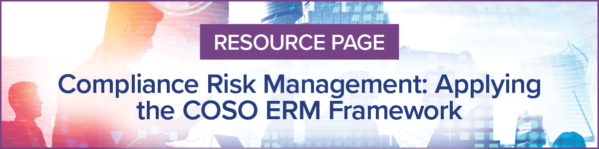 Resource Page for SCCE & HCCA COSO ERM Framework 